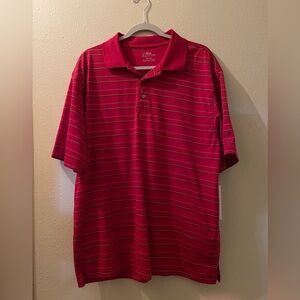 Men’s XL golf polo. PGA Tour brand. Red.